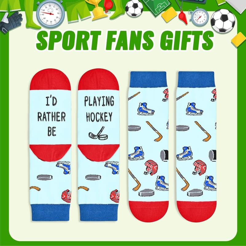 Kids' Sports Socks - Basketball, Baseball, Hockey, Football
