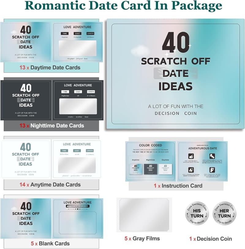 40 Scratch-Off Date Ideas for Couples - Fun Gifts for Any Occasion