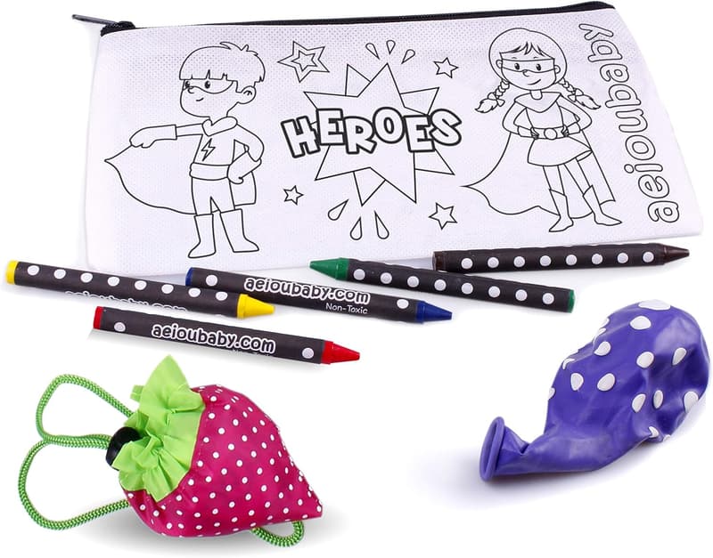 Children's Party Gift: 30 DIY Pencil Cases with Crayons