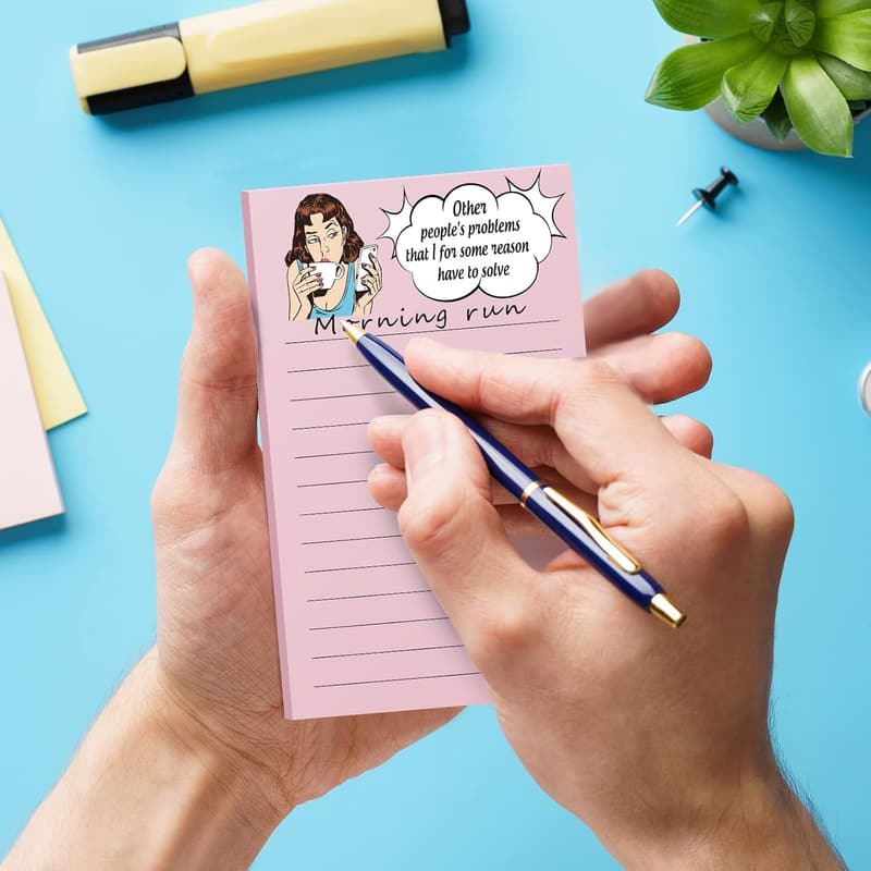Funny Memo Notepads - 10 Pack Affirmation Gifts for Women