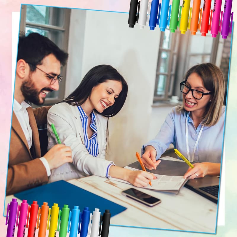 Motivational Pens Set for Nurses - 30 Colorful Ballpoint Gifts