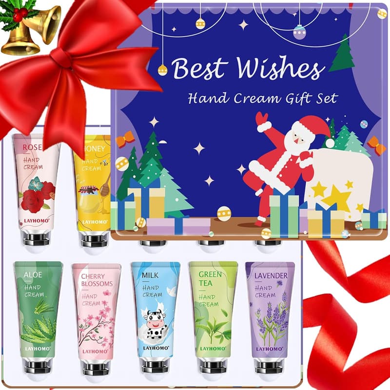 Christmas Hand Cream Gift Set for Women – 10 Pack Natural Lotion