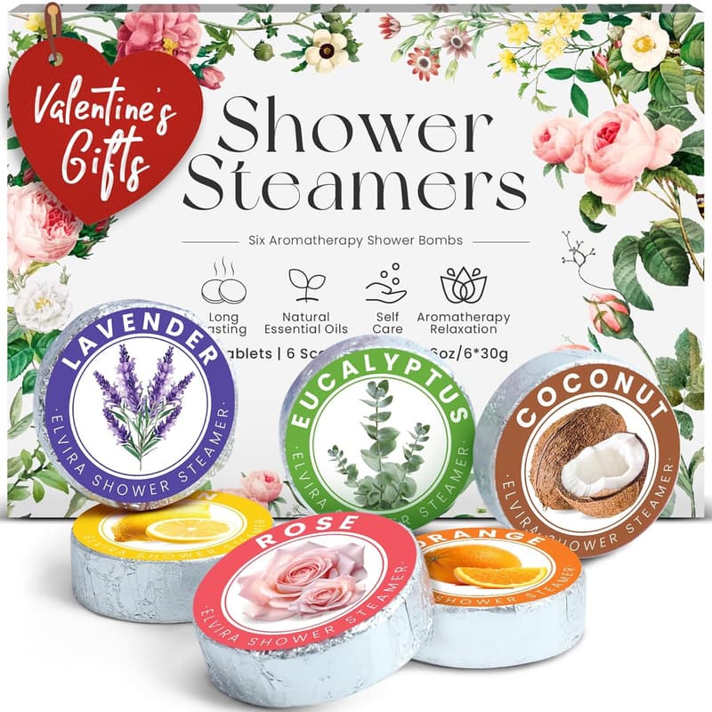 Valentine's Day Shower Steamers - Aromatherapy Self-Care Bombs