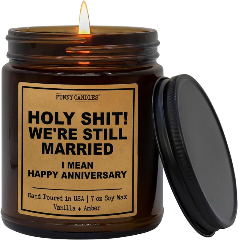 Funny Anniversary Candle - Handmade Aromatherapy, 9 oz