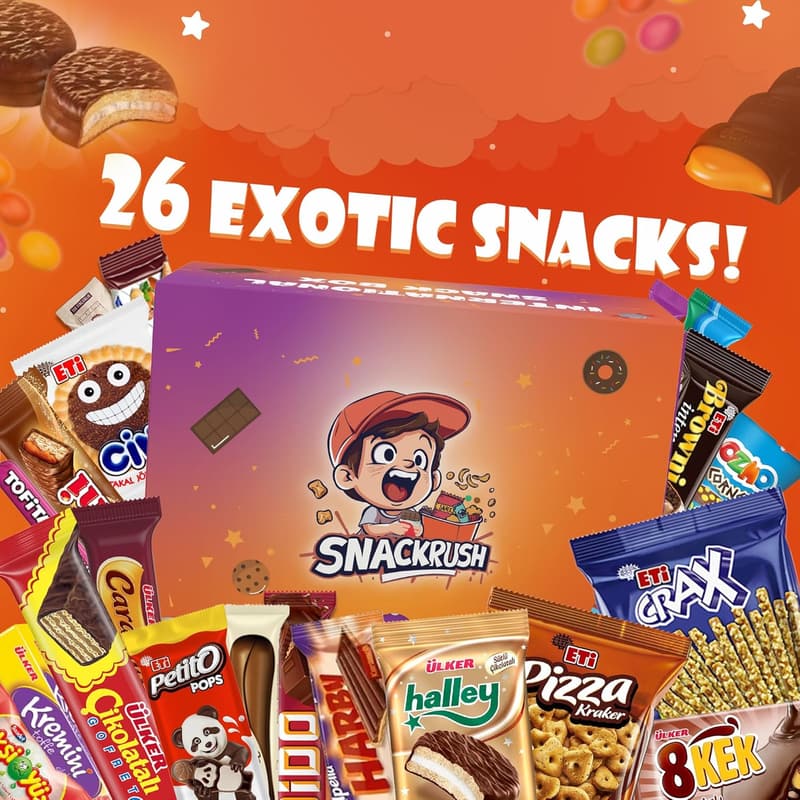 Global Snack Box | 26 Full-Size Treats for All Occasions
