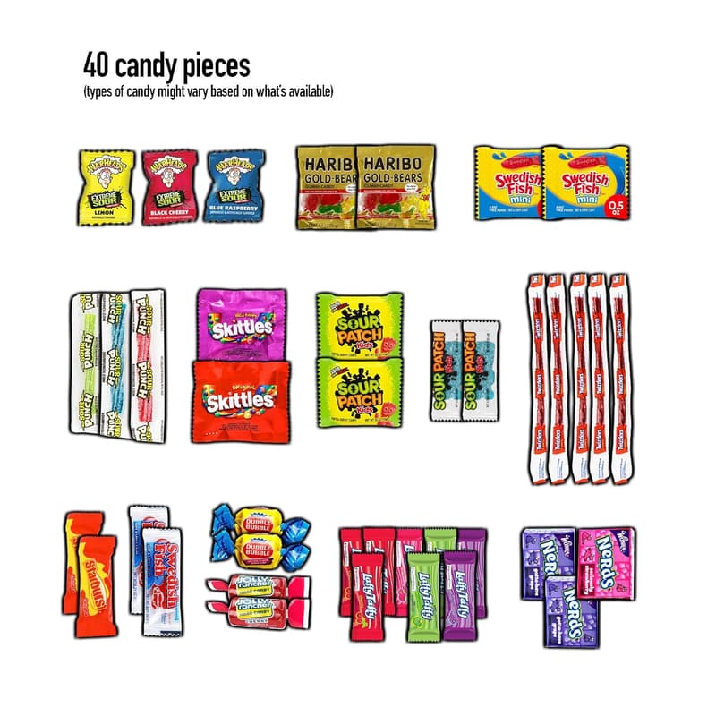 Father's Day Snack Box Variety Pack for Adults - 110ct