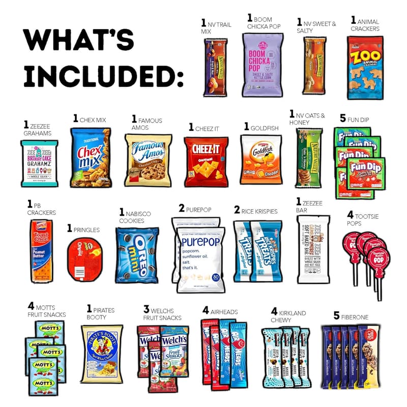 Father's Day Snack Variety Pack - 65 Count Treats for All