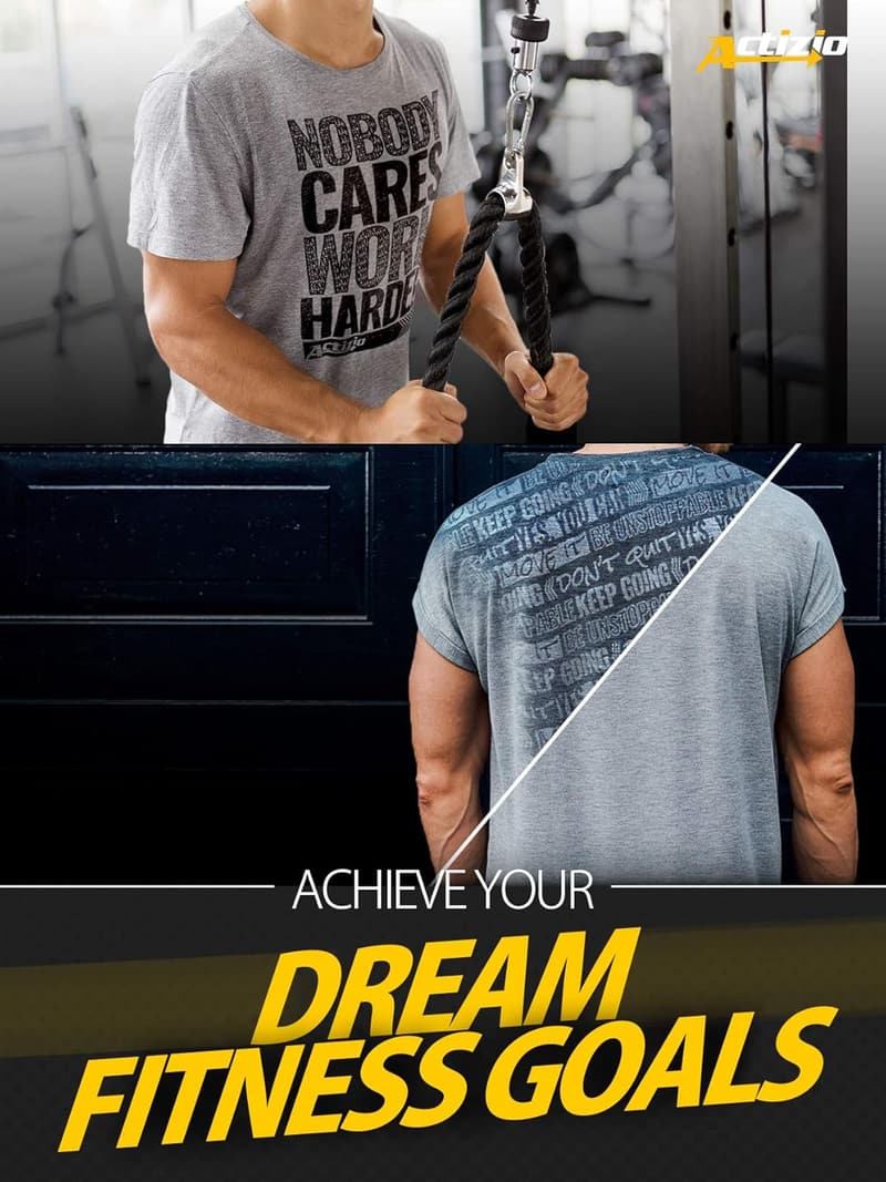 Motivational Men's Workout Shirt - Sweat Activated Fitness Gear