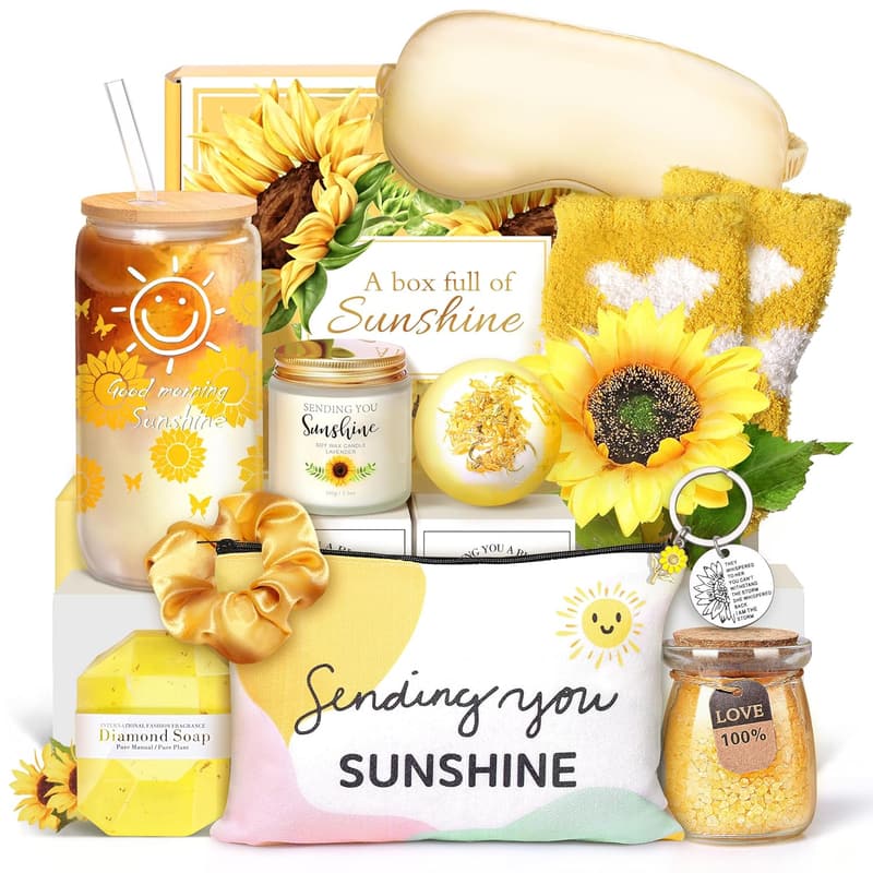 Sunflower Self-Care Spa Gift Set for Women