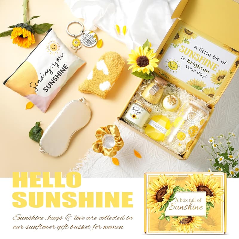 Sunflower Self-Care Spa Gift Set for Women