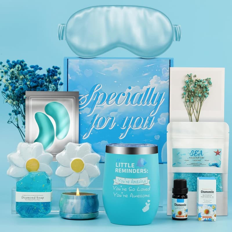Relaxation Spa Gift Basket for Women - Self-Care Kit