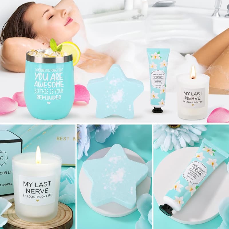 Birthday Self-Care Spa Gift Basket for Women Best Friends