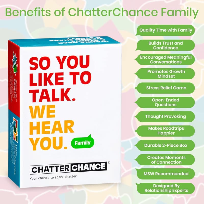 Family Conversation Card Game - 80 Thought-Provoking Questions