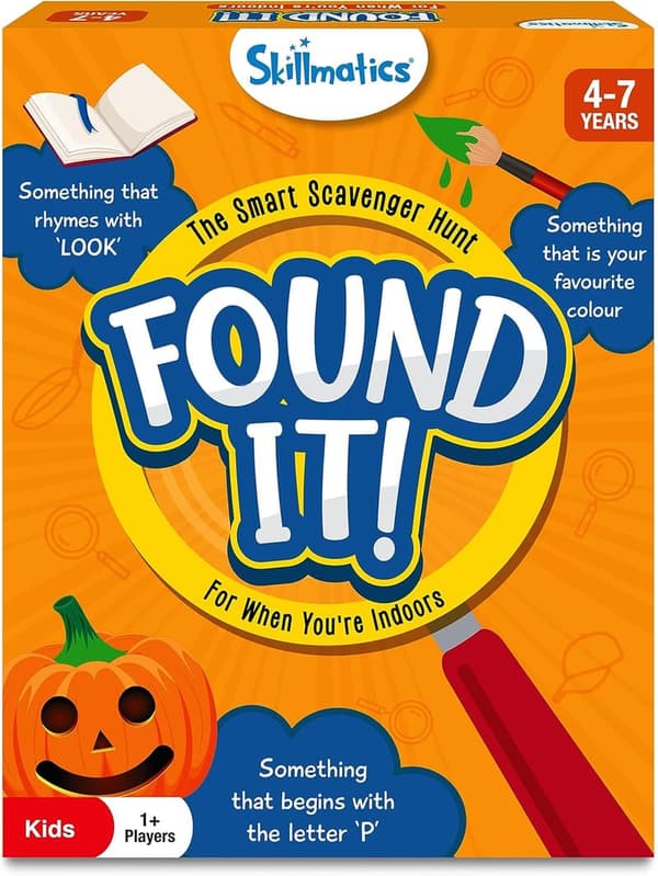 Indoor Scavenger Hunt Card Game for Kids Ages 4-7