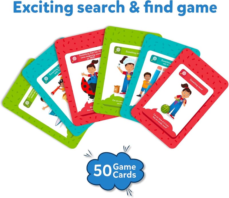 Indoor Scavenger Hunt Card Game for Kids Ages 4-7