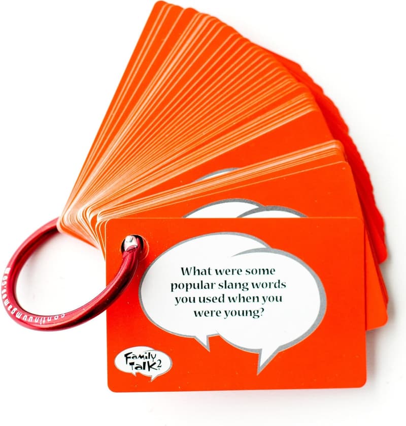 Family Talk 2 Portable Card Game - 50 Conversation Starters