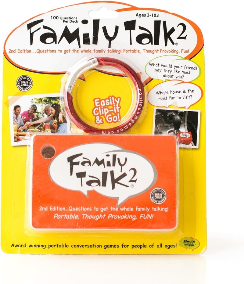 Family Talk 2 Portable Card Game - 50 Conversation Starters