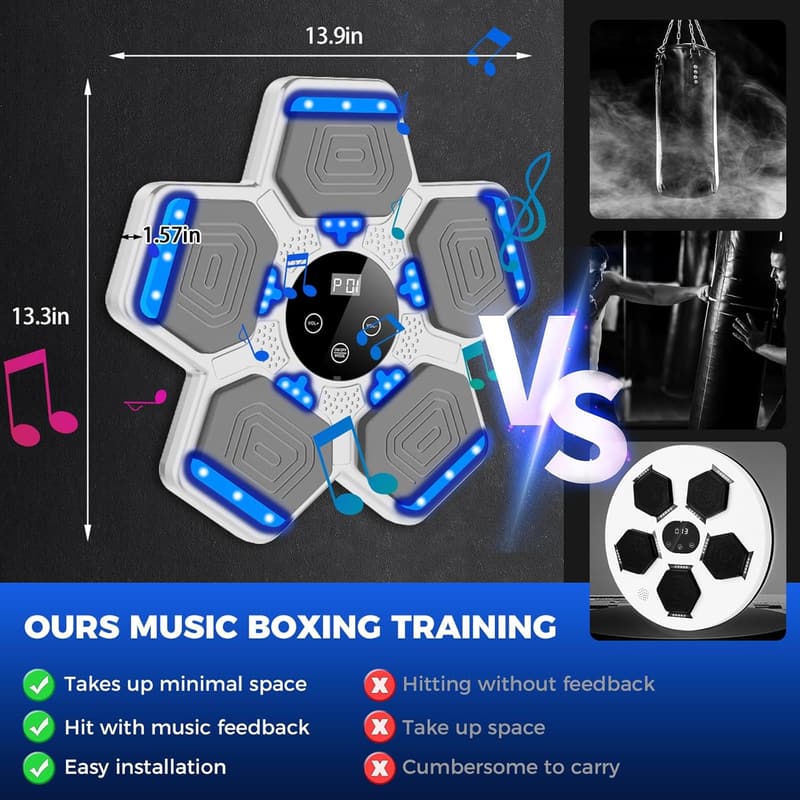 Smart Bluetooth Boxing Training Machine with Gloves - 2025