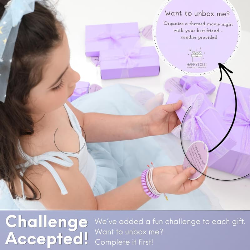 Tween & Teen Girls' Birthday Gift Basket – 8 Trendy Items with Empowering Cards