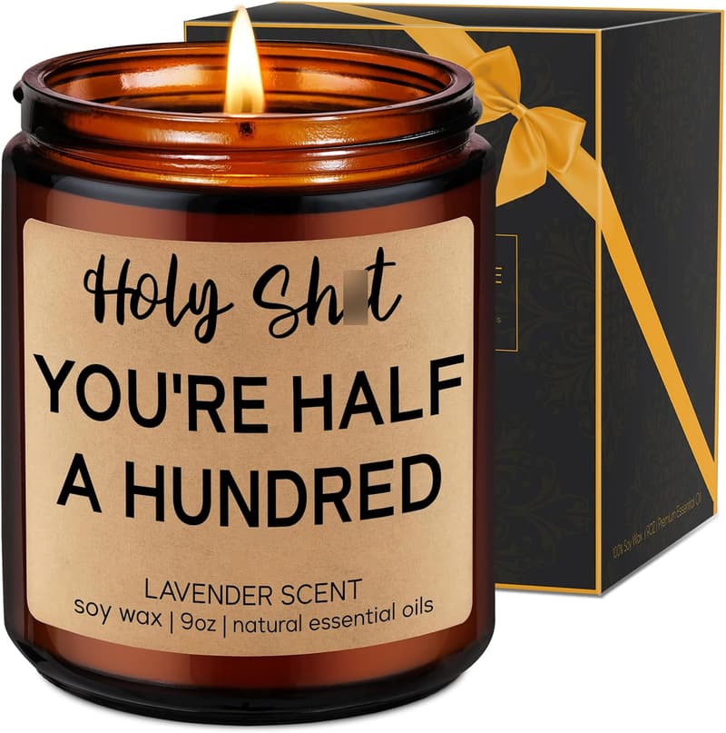 50th Birthday Funny Candles for Men and Women