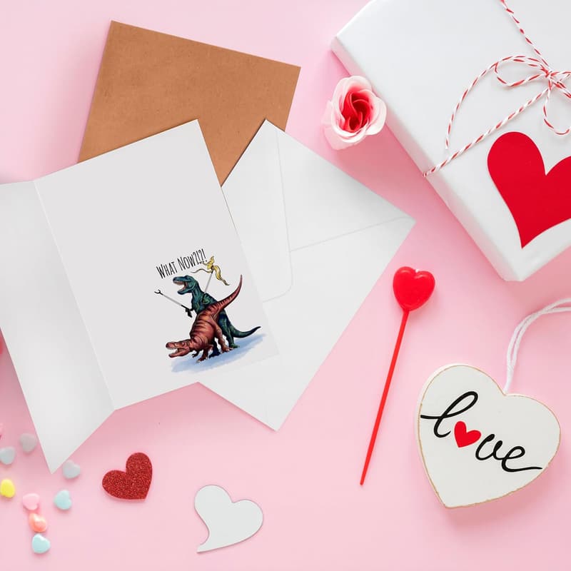 Funny Romantic Greeting Card for Him - Perfect for Anniversaries & Birthdays