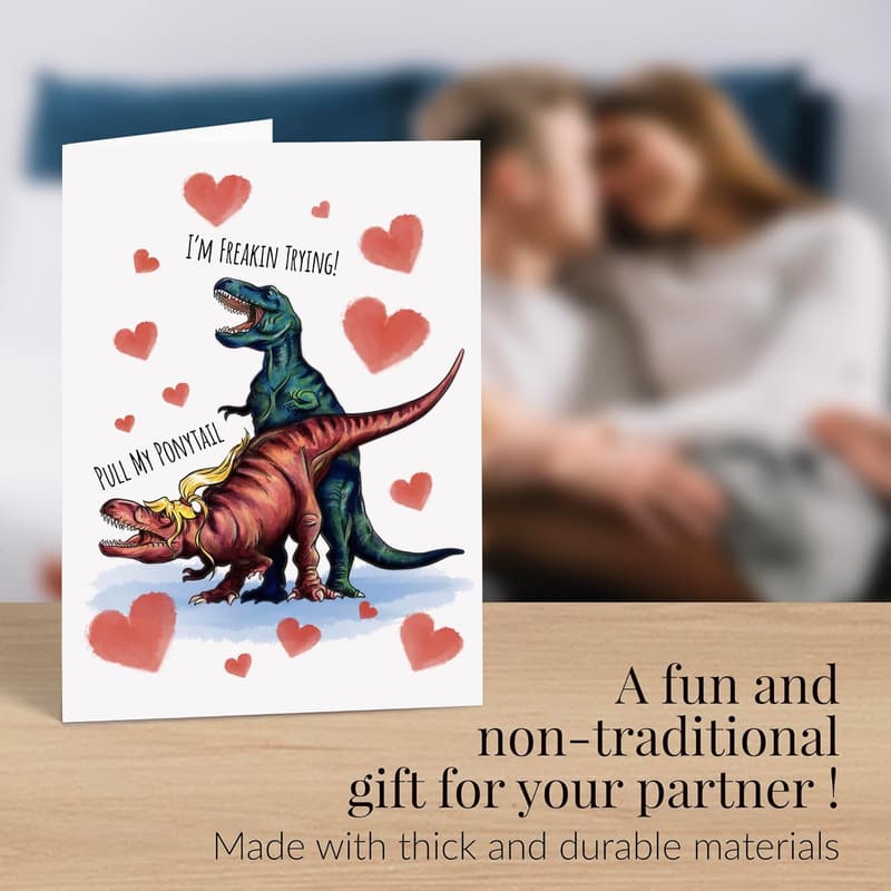 Funny Romantic Greeting Card for Him - Perfect for Anniversaries & Birthdays