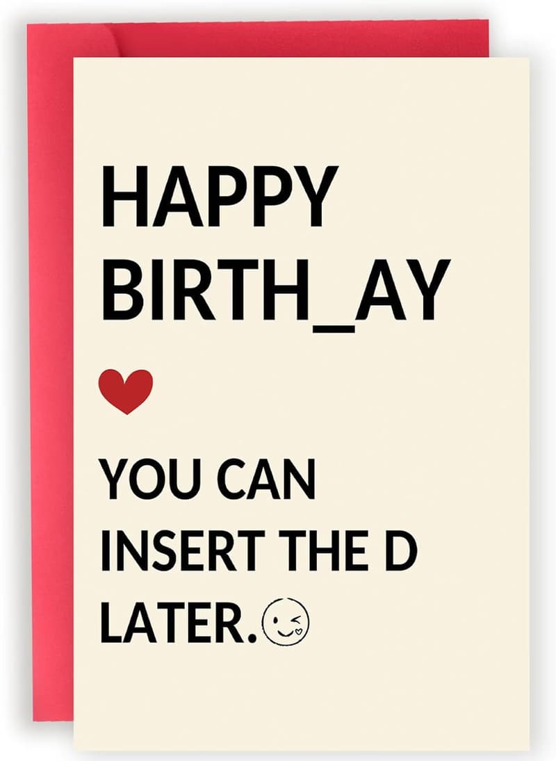 Humorous Birthday Card for Men - Funny Gift for Him