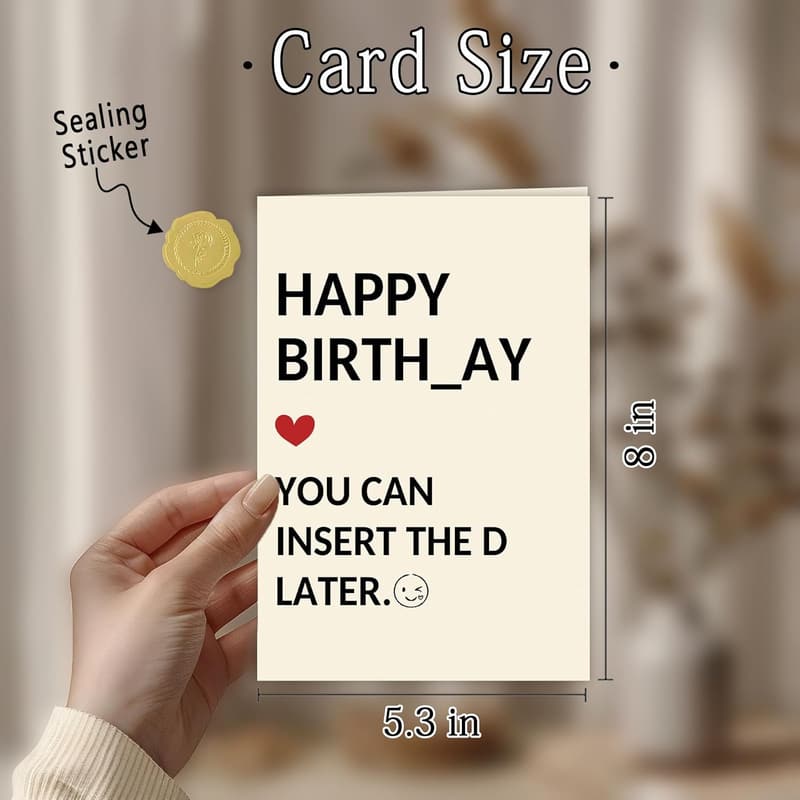 Humorous Birthday Card for Men - Funny Gift for Him