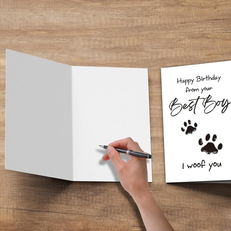 Funny Birthday Card for Him - Great Gift for Dog Lovers