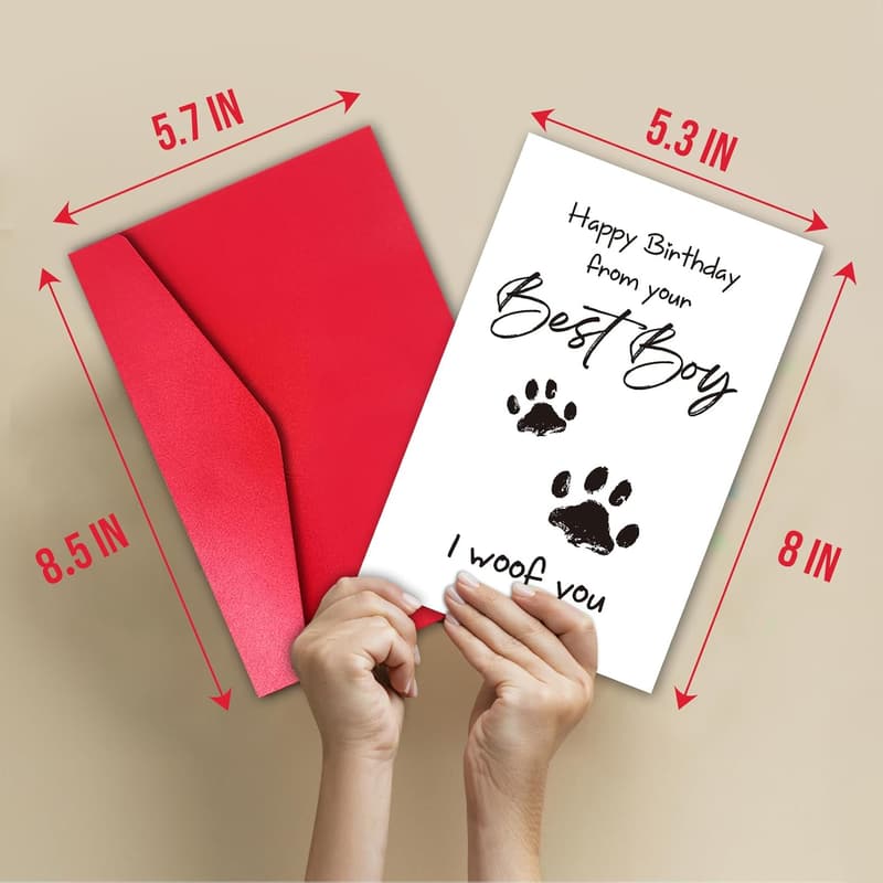 Funny Birthday Card for Him - Great Gift for Dog Lovers