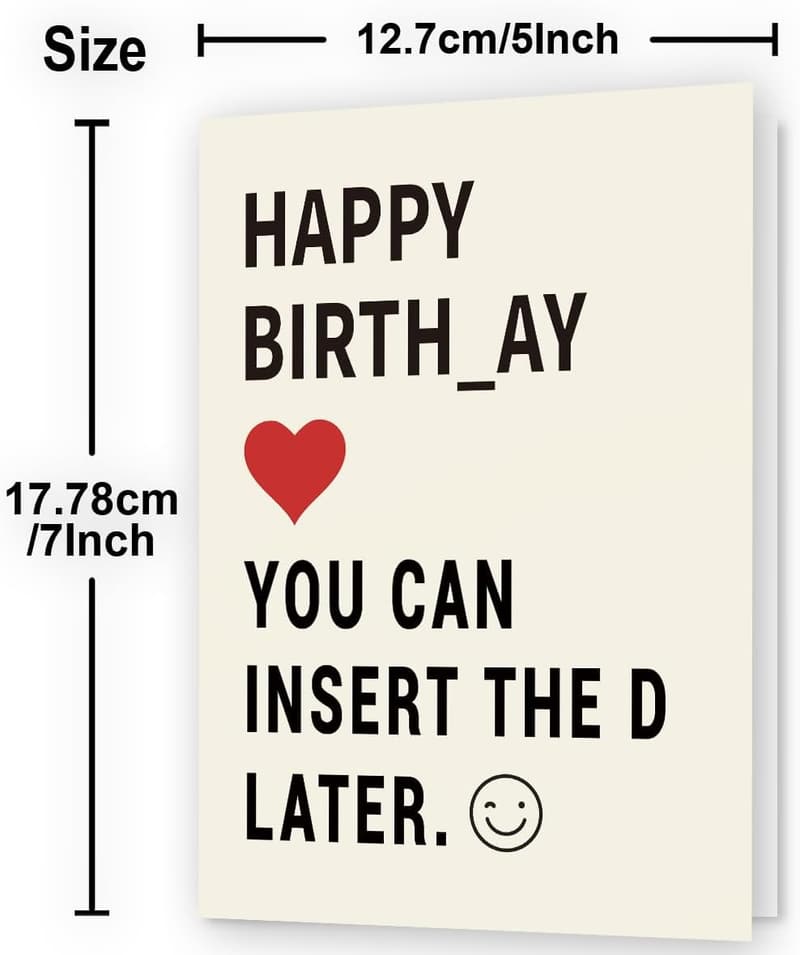 Unique Birthday Card for Men – Funny Gift for Husband, Boyfriend
