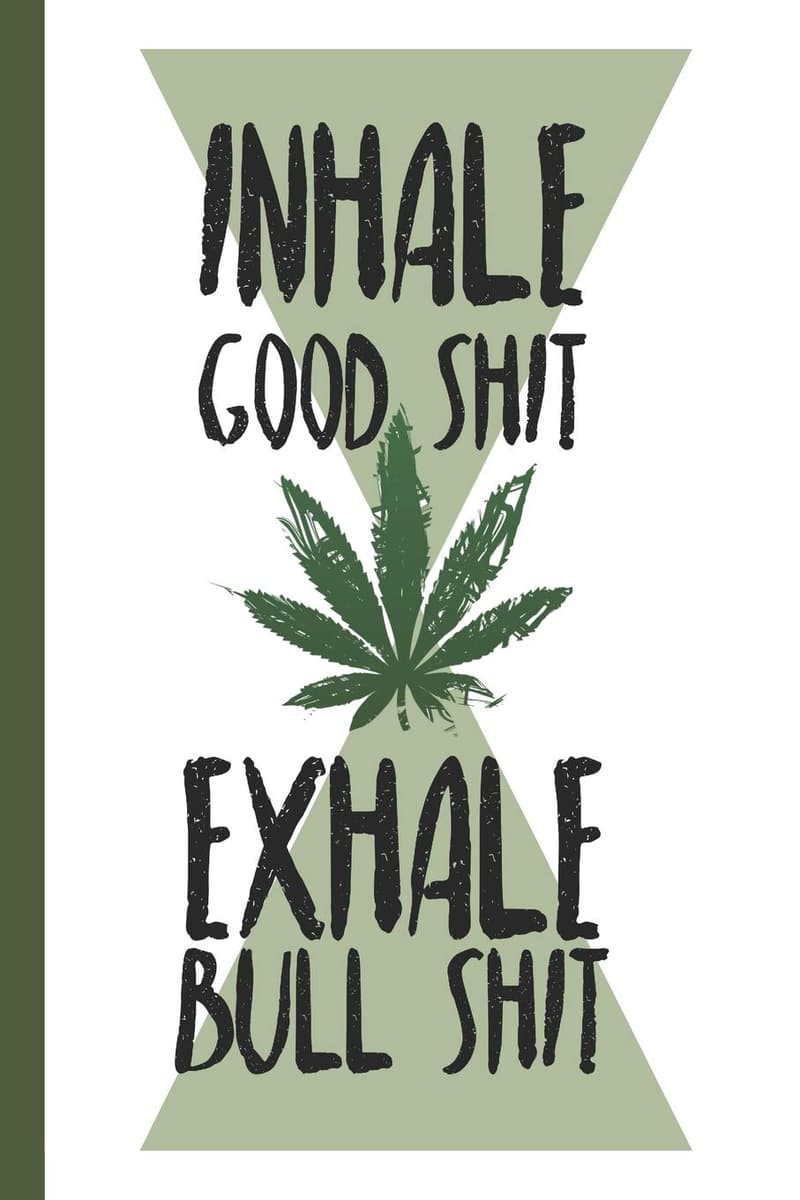 Marijuana Strain Tracker Logbook: Inhale Good Shit, Exhale Bullshit