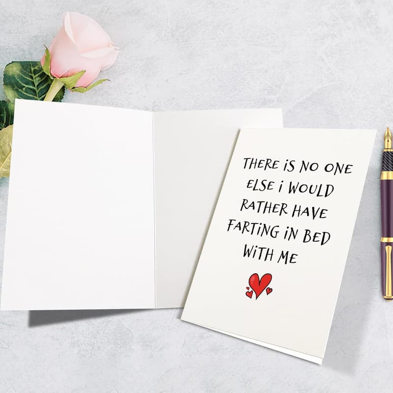 Humorous Birthday Card for Couples - Fart in Bed Design
