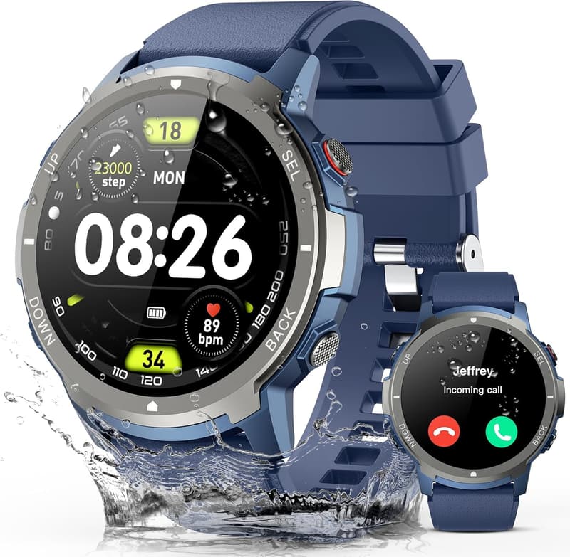 Waterproof Fitness Smartwatch with 110 Modes for Android & iPhone