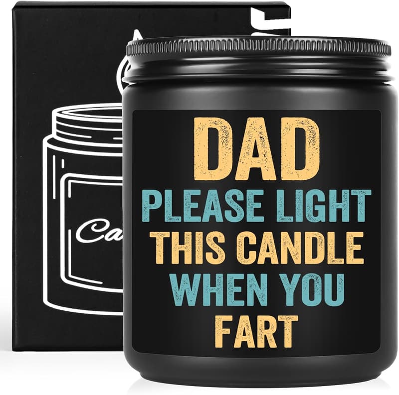 Funny Father's Day Sandalwood Candle Gift from Kids