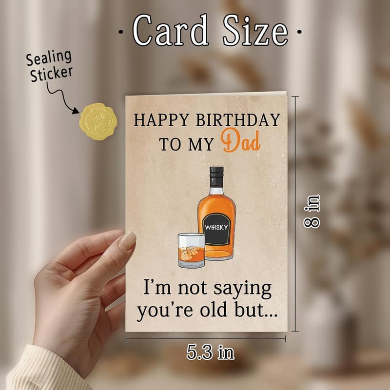 Humorous Birthday Card for Dad from Kids