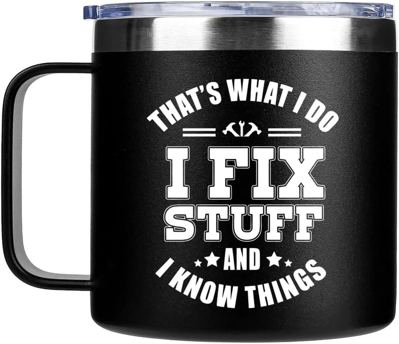 Funny Stainless Steel Mug for Dad - Father's Day Gift, 14oz