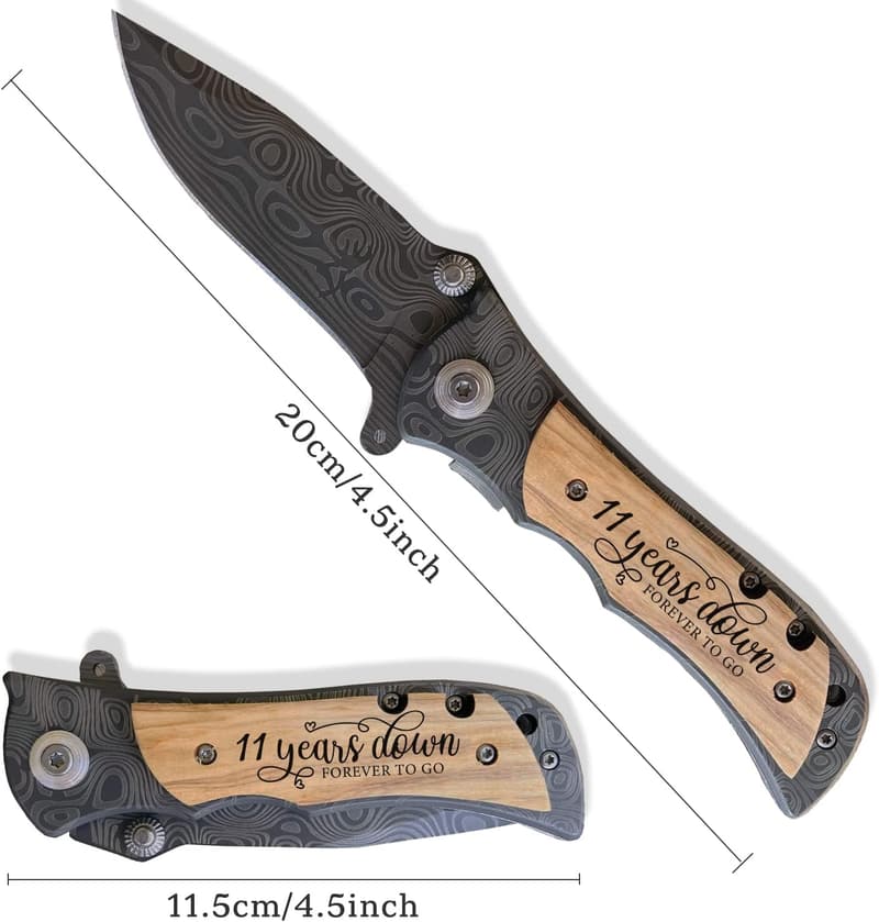11th Anniversary Steel Gift for Him