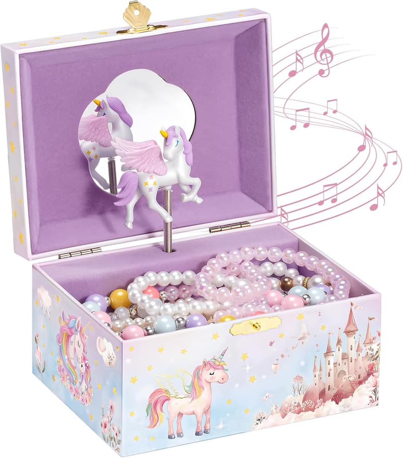 Musical Unicorn Jewelry Box for Girls - Perfect Birthday Gift