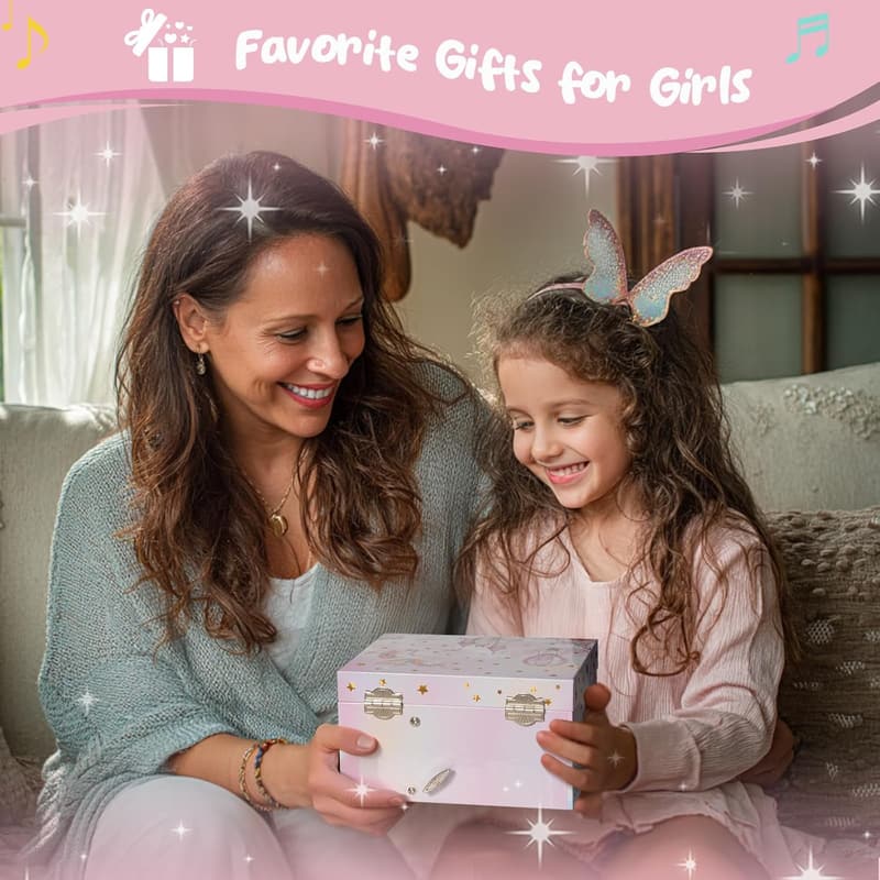 Musical Unicorn Jewelry Box for Girls - Perfect Birthday Gift