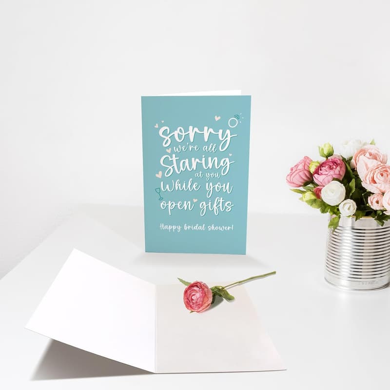 Funny Bridal Shower Card for Bride-to-Be - Gift Opening Humor