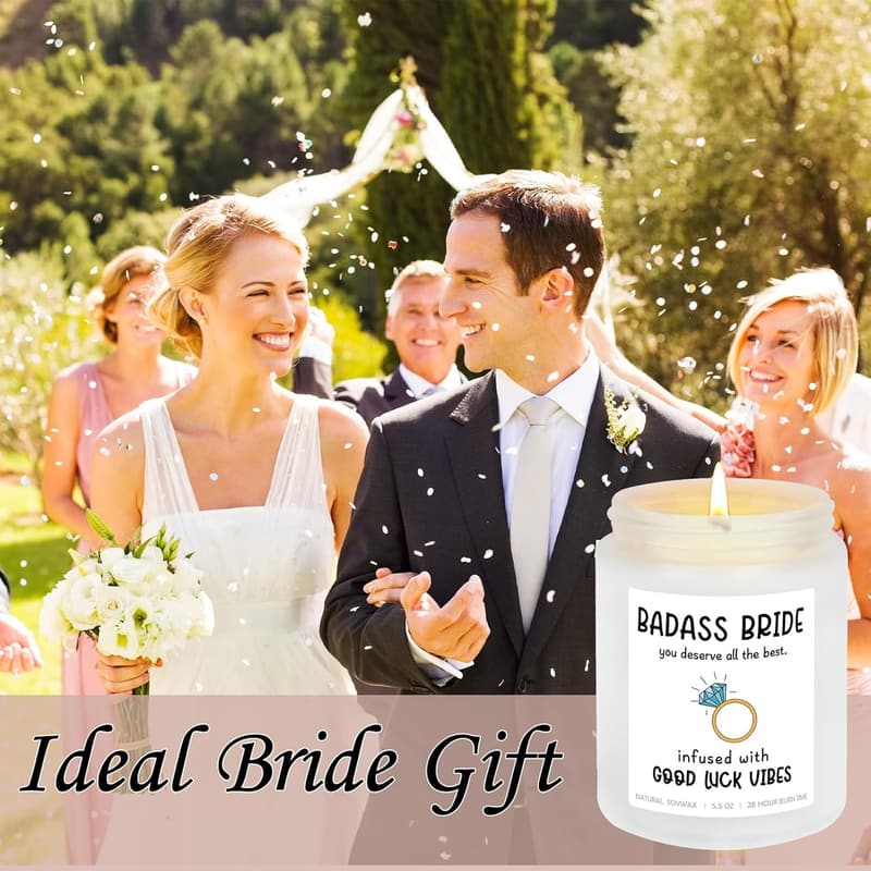 Bridal Shower Lavender Scented Candle Gift Box - 5.5oz