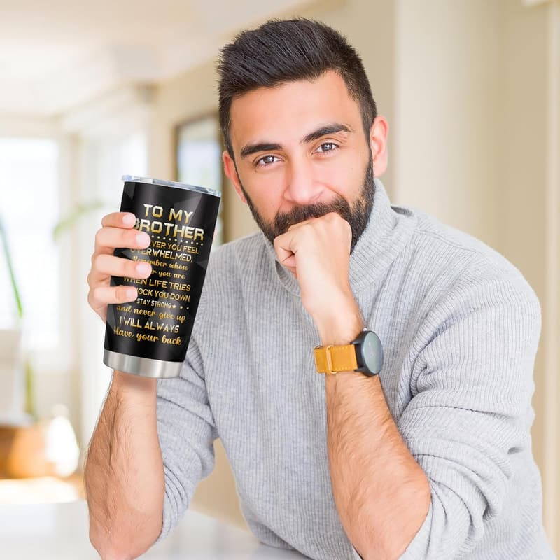 Birthday Tumblers Mug for Brothers - 20oz Funny Gift