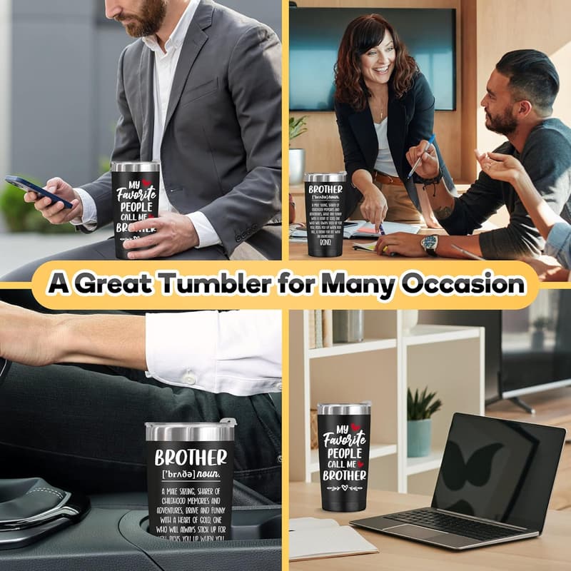 Father's Day Gifts for Brother: Insulated Tumbler & Funny Socks