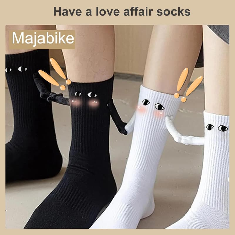 Christmas Gag Gift: Funny Magnetic Doll Couple Socks