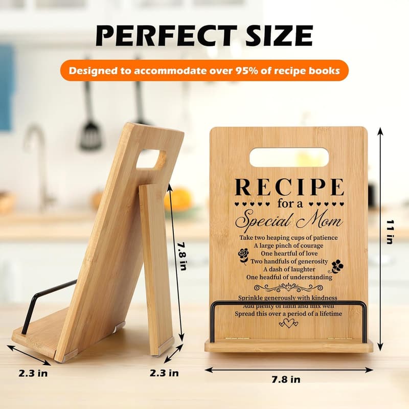 Mother's Day Cookbook Stand – Best Mom Ever Gift