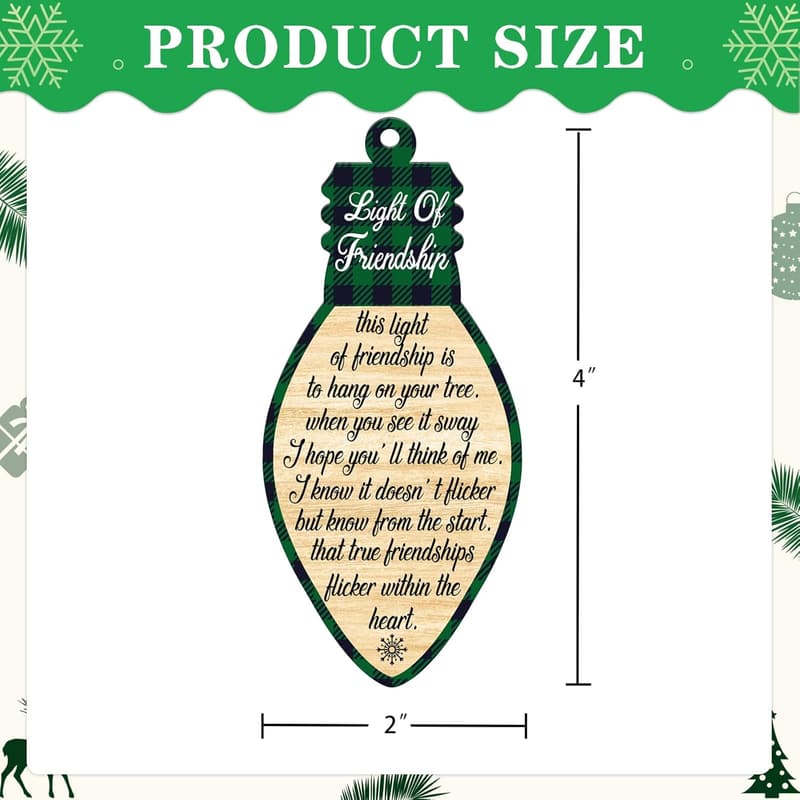 Friendship Birthday Keepsake Ornament for Women
