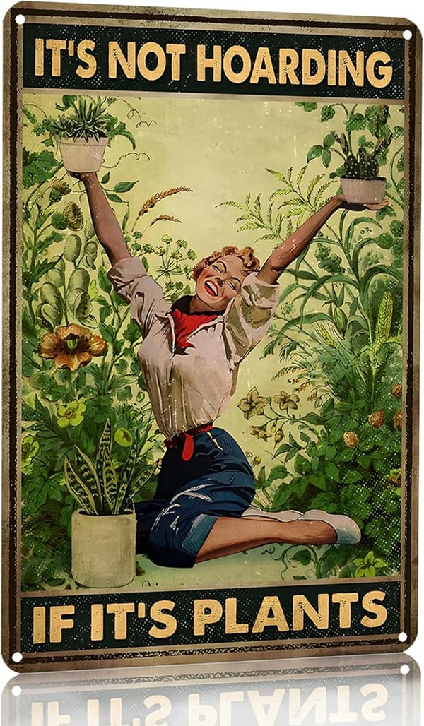 Vintage Garden Signs for Home & Outdoor Decor - 8x12 Inch