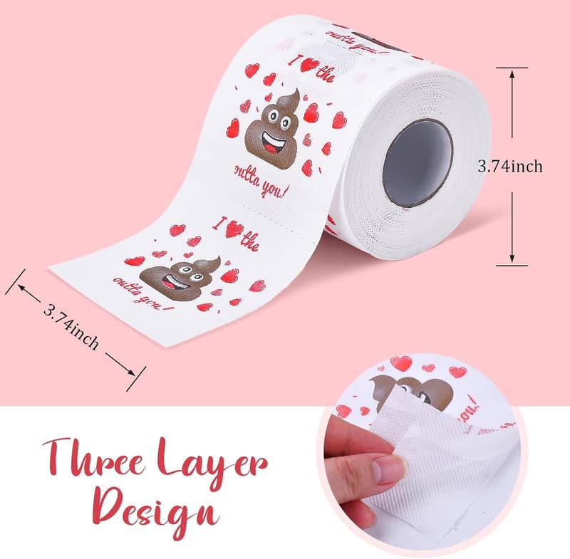 Valentine's Day Funny Toilet Paper Gift for Couples
