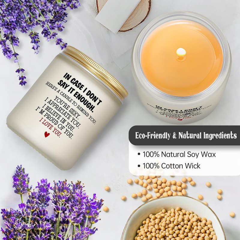 Unique Lavender Candle for Couples - Funny Romantic Valentine's Gift